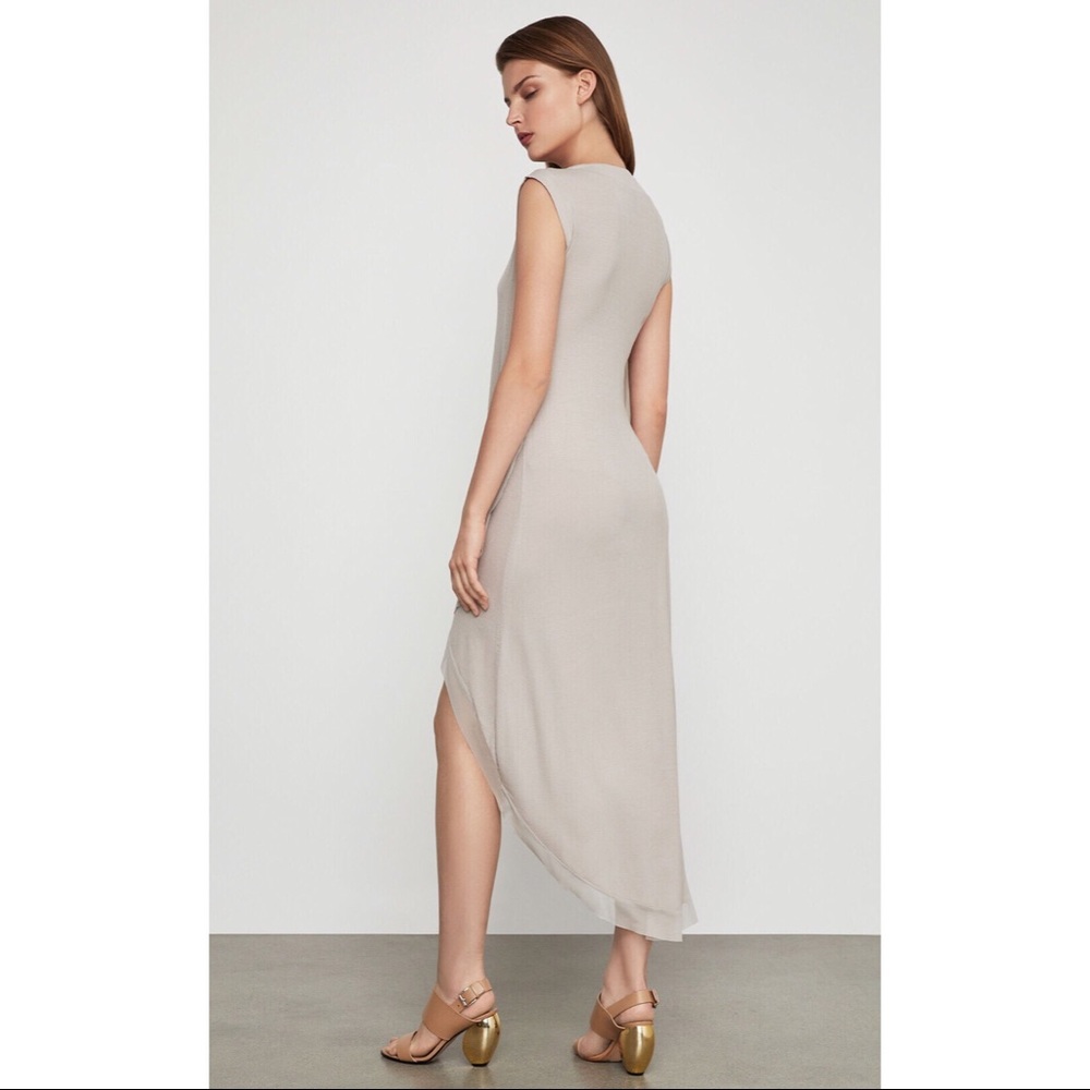 Bcbg MaxAzria Cydnee Ruffled Rayon High-Low Dress - Picture 7 of 9